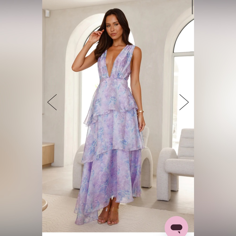 Hello Molly Purple Floral Dress
